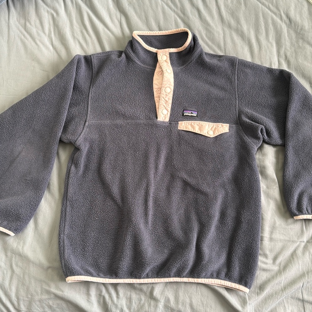 Patagonia youth XL sin chilla snap neck fleece